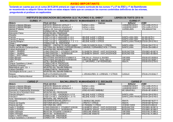 Libros Bachillerato - IES Alfonso X Murcia