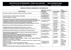 INSTITUTO DE ASTRONOMÍA Y FÍSICA DEL ESPACIO IAFE