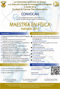 Poster Doctorado en Física 2015 FCFM