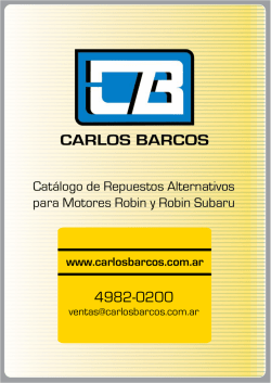 REPUESTOS ROBIN /ROBIN SUBARU - Carlos Barcos &bull; Repuestos