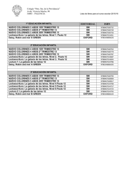 1º EDUCACIÓN INFANTIL