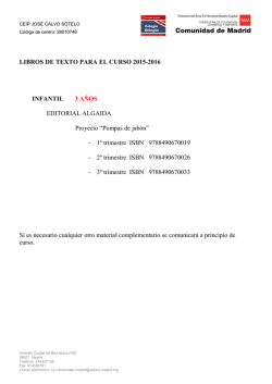 libros de texto curso 2015-2016
