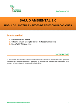 Antenas y Redes de Telecomunicaciones.