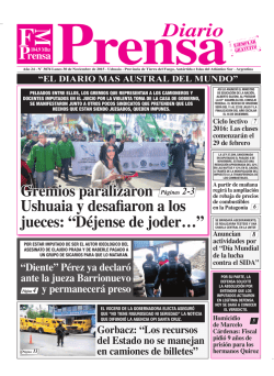 Edición 3874 Lunes 30 de Noviembre de 2015- CS5