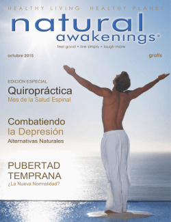 Quiropráctica - Natural Awakenings