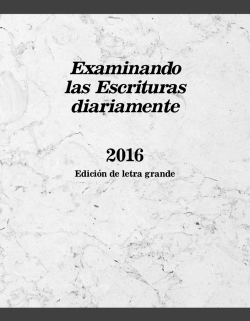 Examinando las Escrituras diariamente 2016 (letra grande)
