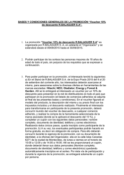 BASES Y CONDICIONES GENERALES DE LA PROMOCI&Oacute;N