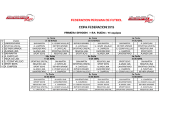 FIXTURE 2015 - Club Deportivo Usmp