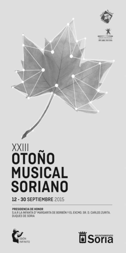 Programa General OTOÑO MUSICAL SORIANO