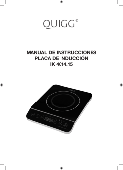 manual de instrucciones placa de inducción ik - H.