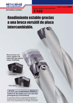 NUEVAS HERRAMIENTAS B060S Broca de placa intercambiable