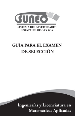 guía para el examen de selección
