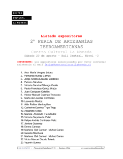 2ᵃ feria de artesanías iberoamericanas