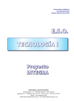 TECNOLOGÍA I E.S.O. - Editorial Donostiarra SA
