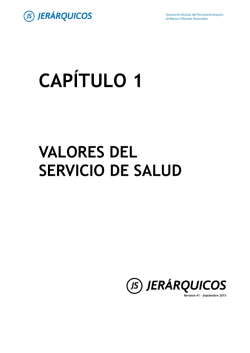 capítulo 1 valores del servicio de salud