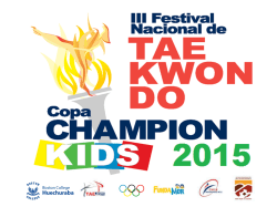 Infantil - Federación Chilena de Taekwondo WTF