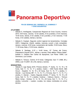 Sábado 6, Antofagasta, Campeonato Regional de Cross Cou