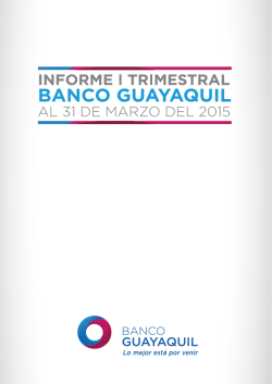 Informe 1 Trimestre 2015