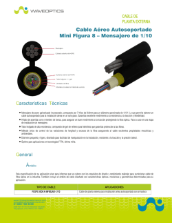 Cable Aéreo Autosoportado Mini Figura 8 – Mensajero de 1/10