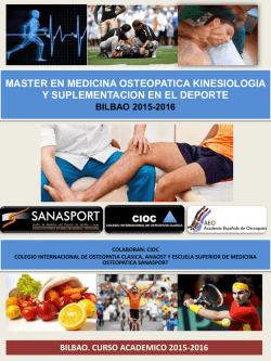 master en medicina osteopatica y deporte leon