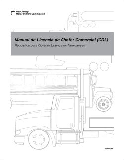 Manual de Licencia de Chofer Comercial (CDL)