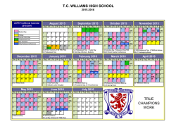 T.C. WILLIAMS HIGH SCHOOL TRUE CHAMPIONS WORK