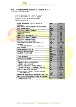 ficha técnica del producto