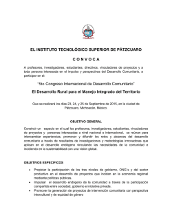 Convocatoria - Congreso 2015