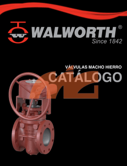 Válvula Macho Hierro - Materiales Industriales de Guadalajara, SA