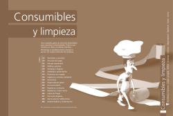 Cat&aacute;logo Consumibles y Limpieza