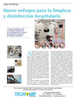 Nuevo enfoque para la limpieza y desinfección hospitalaria