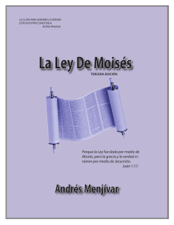 La Ley de Moisés (3ra Edición)