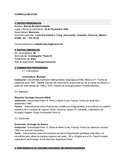 Currículum en extenso
