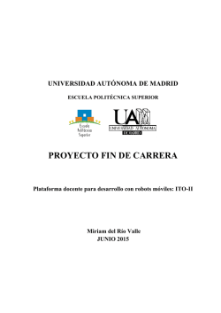 Plataforma docente para desarrollo con robots m&oacute;viles: ITO-II