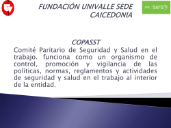 Copasst - Universidad del Valle / Sede Caicedonia