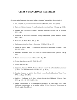 CITAS Y MENCIONES RECIBIDAS