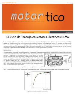El Ciclo de Trabajo en Motores Electricos NEMA