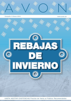 Rebajas de invierno Campaña 13/2015 PDF