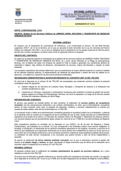 EXPTE 12-15 INFORME JURIDICO LIMPIEZA VIARIA