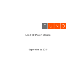Las FIBRAs en México - Gran Foro Inmobiliario 2015