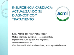 Insuficiencia Cardiaca Congestiva - Dra María del Pilar Peña
