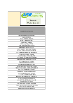 NOMBRES Y APELLIDOS PAULA XIMENA FALLA CASTRO NUBIA