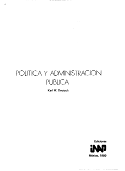 "Política y Administración Pública".