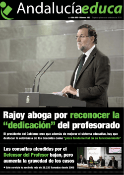 Rajoy aboga por reconocer la “dedicación” del
