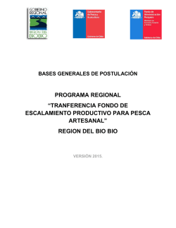 programa regional - Fondo de Administración Pesquero (FAP)