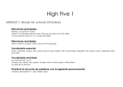 contenidos de high five 1