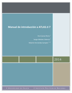 Manual de introducción a ATLAS.ti 7