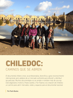 35 ChileDoc: caminos que se abren