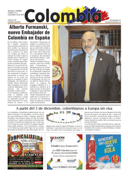 Alberto Furmanski, nuevo Embajador de Colombia