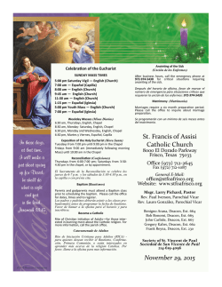 St. Francis of Assisi Catholic Church November 29, 2015